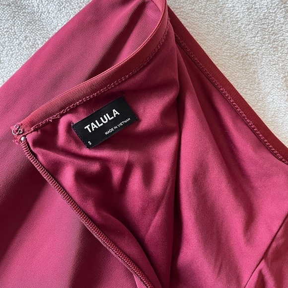 NWT Aritzia Talula Ruched Cordovan Mini Skirt Small - Picture 9 of 16